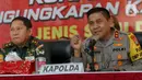 Kapolda Metro Jaya Irjen Pol Karyoto mengatakan pemberantasan narkoba ini merupakan komitmen Polri dalam menindaklanjuti program 'Asta Cita' Presiden Prabowo Subianto. (Liputan6.com/Herman Zakharia)