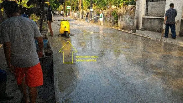 Motor Terobos Jalan Baru Dicor