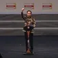 Presiden Joko Widodo atau Jokowi memberikan sambutan dalam acara pengukuhan pengurus Dewan Pimpinan Pusat (DPP) Partai Hanura 2016-2020 di Sentul International Convention Center (SICC), Bogor, Rabu (22/2). (Liputan6.com/Johan Tallo)