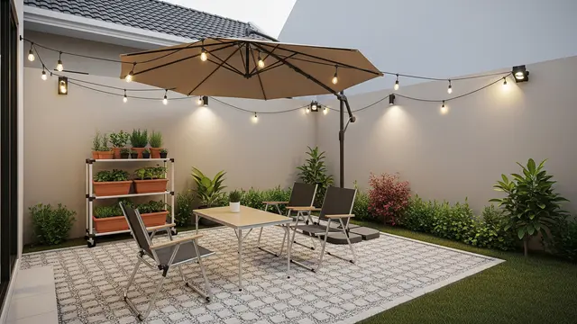 Ide Taman Minimalis Belakang Rumah Modal Rp 3 Juta (Image by Gemini AI)