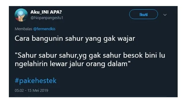 Cara Bangunin Sahur yang Enggak Wajar Versi Netizen