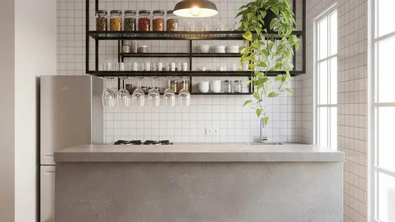 9 Model Dapur Kecil dengan Meja Bar, Solusi Hemat Ruang Tetap Estetik