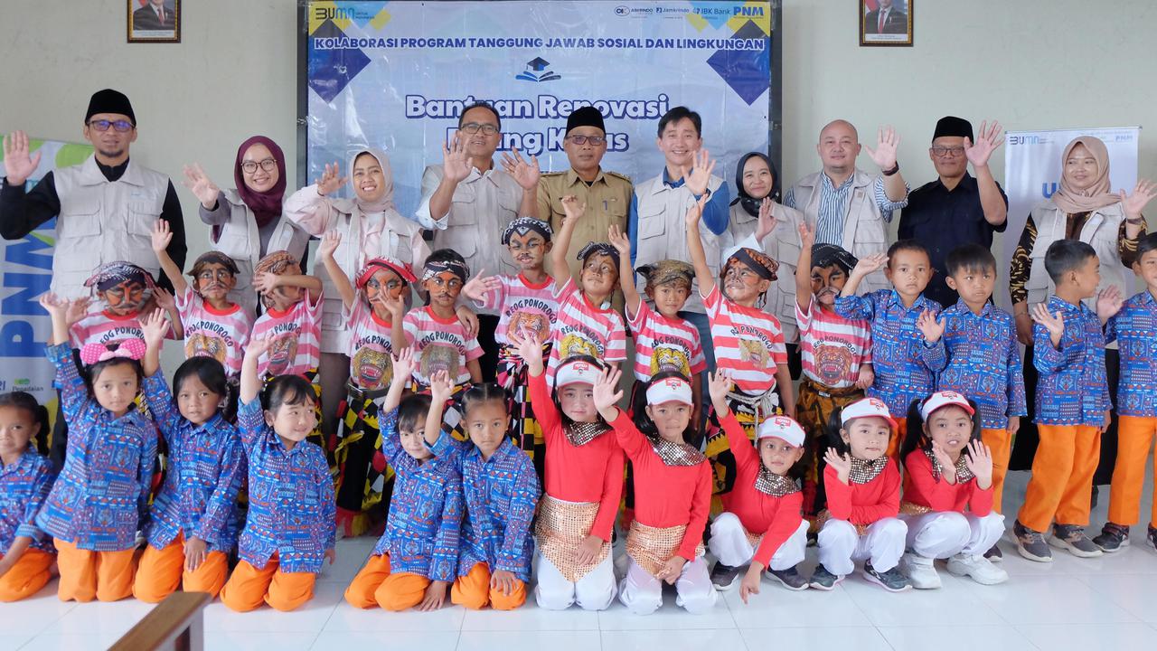 Renovasi TK, PNM Bersinergi Dukung Sarana Belajar yang Nyaman Bagi Anak-Anak Desa