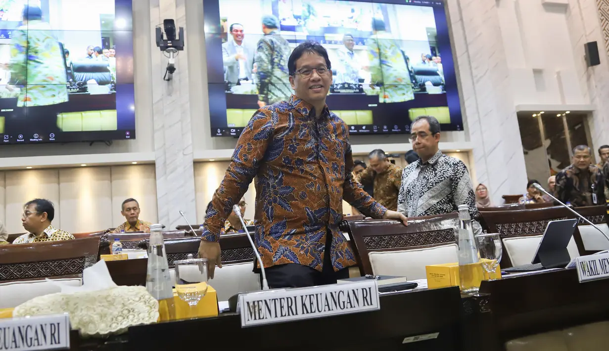 Rapat tersebut membahas pengantar Rencana Kerja Anggaran (RKA) Kementerian Keuangan tahun 2026 sebesar Rp52,16 triliun. (merdeka.com/Arie Basuki)