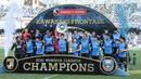 Dalam sejarah J1 League, Kawasaki Frontale tercatat menjadi kampiun J1 League sebanyak empat kali dalam 6 musim terakhir, yaitu pada 2017, 2018, 2020 dan 2021. (AFP/Charly Triballeau)