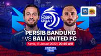 Big Match BRI Liga 1 Kamis 13 Januari : Persib Bandung Vs Bali United