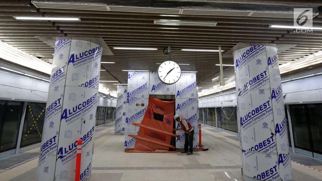 Progres Pembangunan Stasiun MRT Dukuh Atas