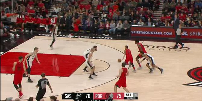 VIDEO : GAME RECAP NBA 2017-2018, Blazers 111 vs Spurs 110