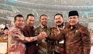 Momen Kompak 5 Pimpinan Lembaga, Kapolri dan Jaksa Agung Salam Komando