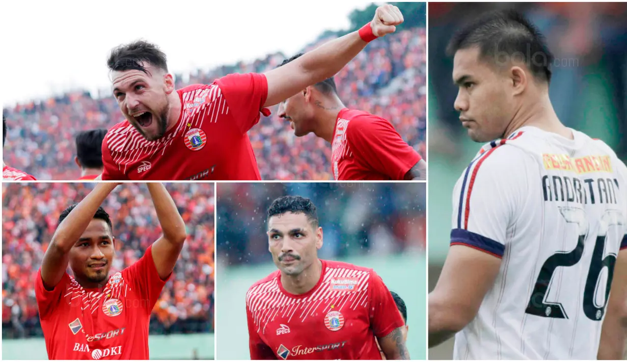 Berikut ini lima pemain kunci Persija yang akan menjadi momok bagi Bali United di partai final Piala Presiden 2018. Diantaranya, Marko Simic, Ramdani Lestaluhu dan Andritany Ardhiyasa. (Bola.com/M Iqbal Ichsan)