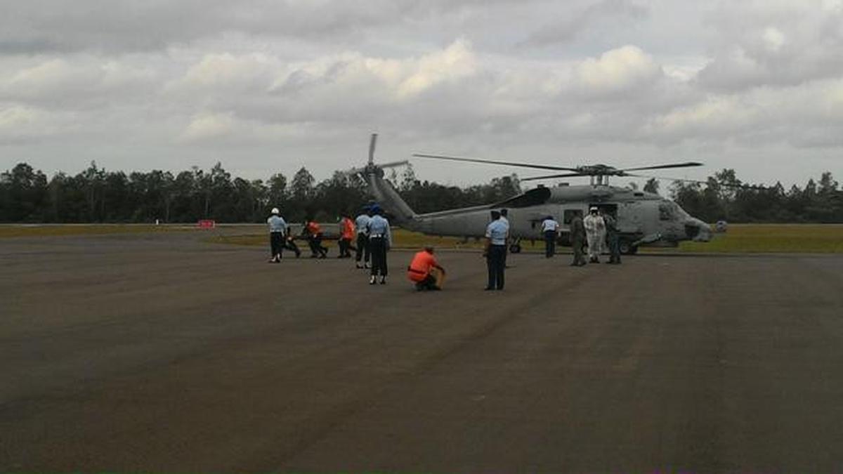 Helikopter Sea Hawk milik Amerika Serikat. (Liputan6.com/Ahmad Romadoni)