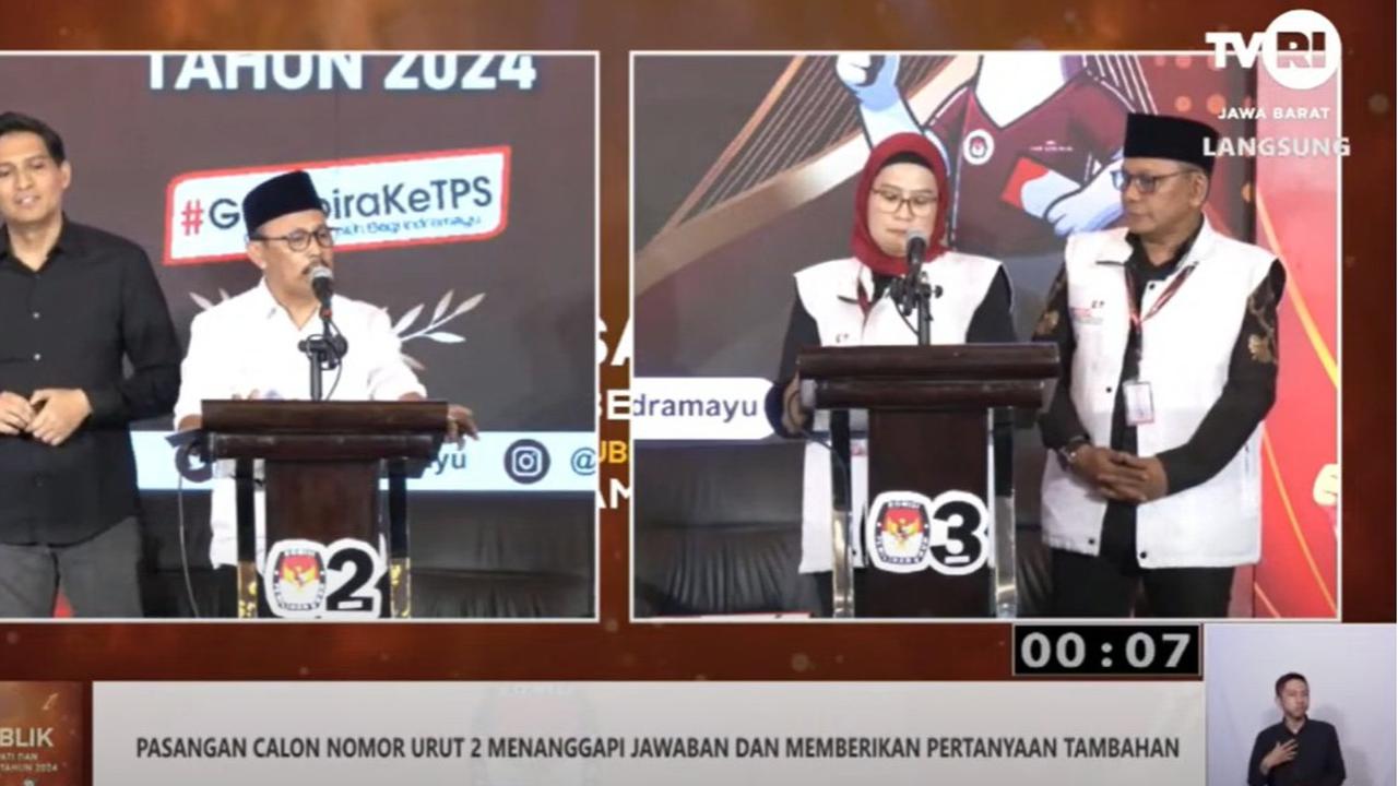 Panas Debat Pilkada Indramayu, Reaksi Nina Agustina Diserang Lucky Hakim: Dari Tadi Sentimen Pribadi