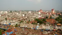 Suasana Kota Jambi dilihat dari atas. (Foto: Dok. Dinas Kebudayaan dan Pariwisata Kota Jambi/B Santoso)