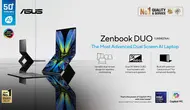 Laptop Core Ultra Terbaru untuk Performa Tinggi dan Fitur AI, ASUS Zenbook Duo (UX8407AA) Punya Dua Layar