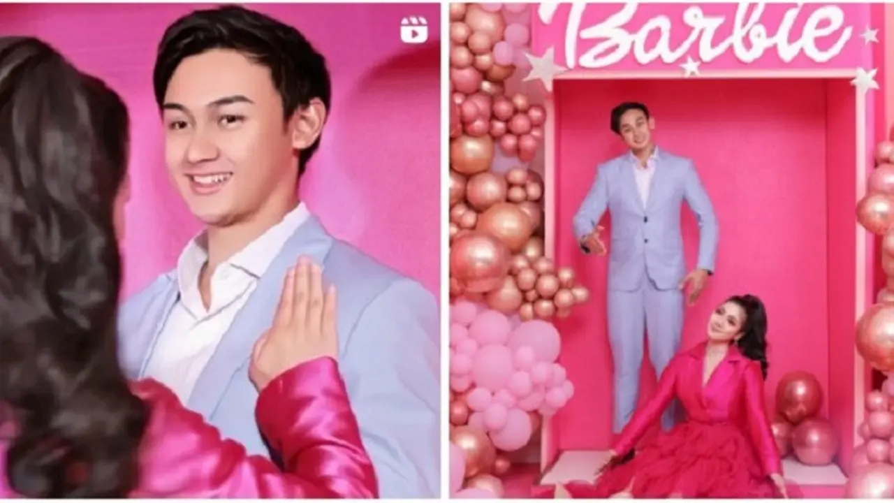 Felicya Angellista dan Immanuel Caesar Hito dalam pemotretan tema Barbie (Foto: instagram @fandy_the @fdphotography90)