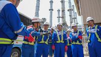 Jajaran PT KPI memberikan penjelasan terkait RDMP Kilang Pertamina Balikpapan. (Dok. Humas KPI)