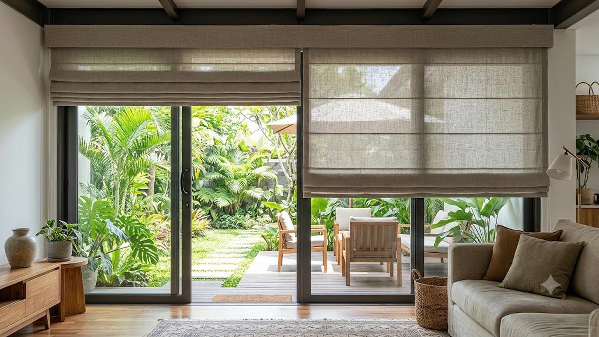 12 Cara Menutup Pintu Kaca Geser Tanpa Gorden, Rumah Makin Estetik