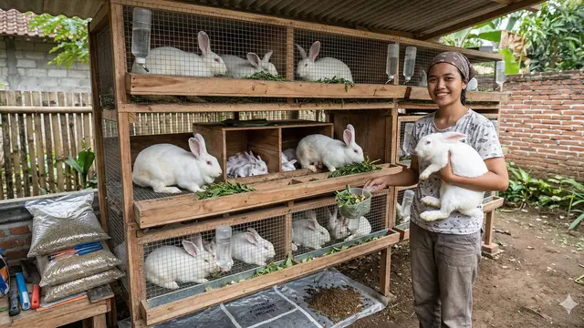 Ide Ternak Lahan 2x3 Meter (Foto: Gemini AI)