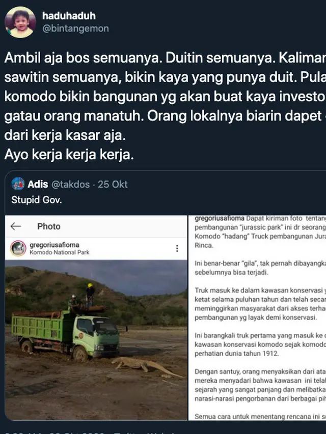 Bintang Emon Jadi Trending Lagi Gara-Gara Sindiran Soal Komodo