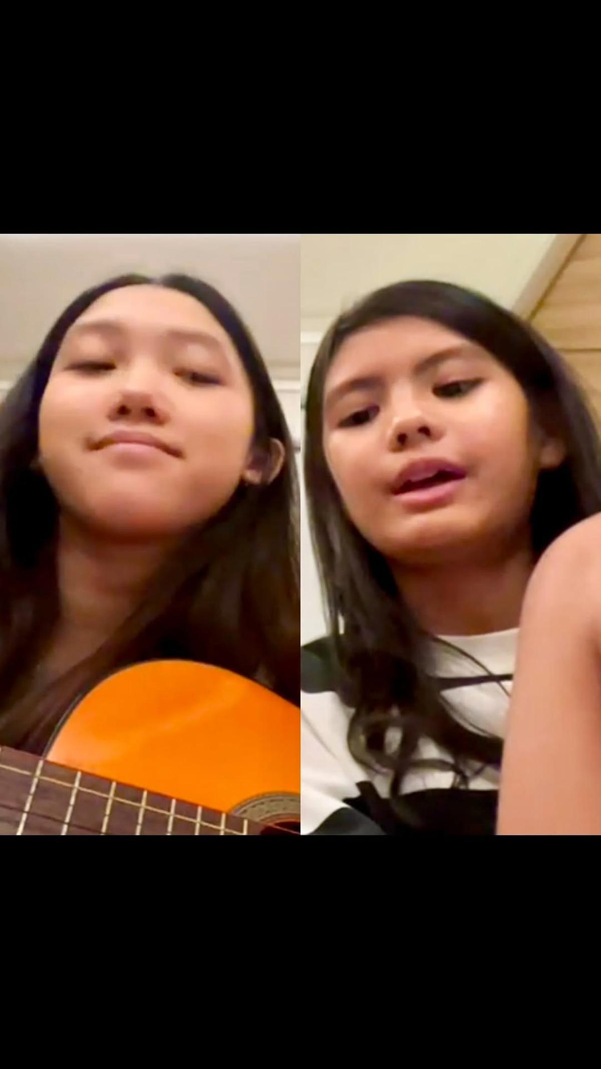 7 Potret Anak Tora Sudiro dan Anak Eno NTRL Duet Bareng, Duo Remaja yang Sama Cantiknya