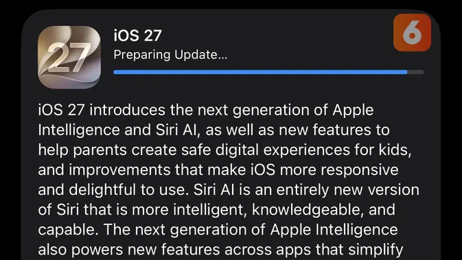 Pengguna iOS 27 Tak Bisa Downgrade ke iOS 26, Kenapa?