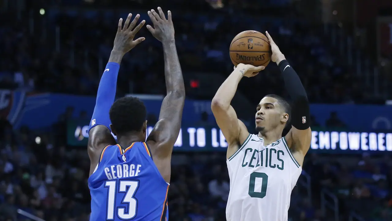 Jayson Tatum jadi bintang kemenangan Celtics atas Thunder (AP)