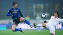 Maxwell memperkuat Inter Milan dari 2006 hingga 2009. Ia memenangi tiga gelar Serie A dan tampil reguler sebagai bek kiri. (AFP/Giuseppe Cacace)