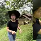 Aktivitas Angelina Ci di Rumah Hutan Dodit Mulyanto (Sumber: Youtube/CICI)