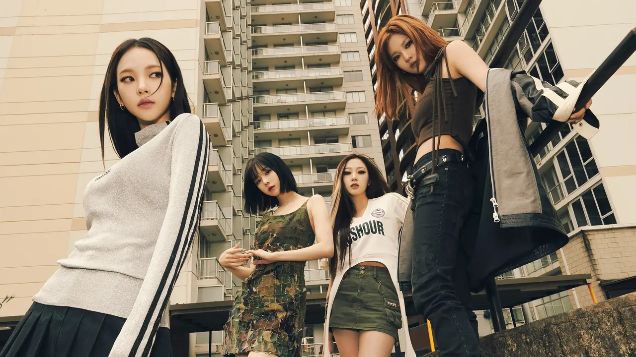 Foto teaser Aespa untuk comeback "MY WORLD"