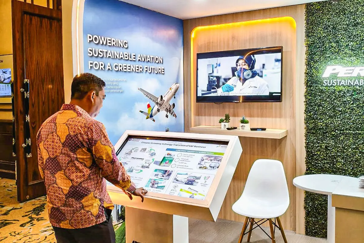 Pertamina mengenalkan ekosistem SAF terintegrasi (end-to-end ecosystem) sebagai bagian dari strategi mendukung target Net Zero Emission (NZE) 2060. (Foto: Pertamina)