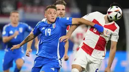 Italia berhasil memaksakan hasil imbang 1-1 dengan Kroasia. (AP Photo/Petr David Josek)