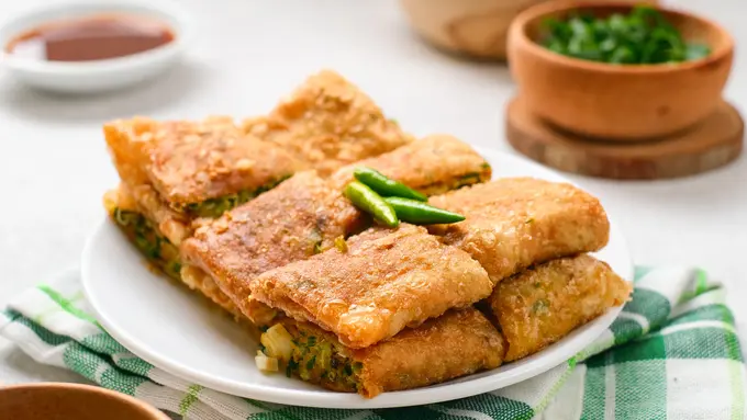 resep martabak telur isi kari kambing