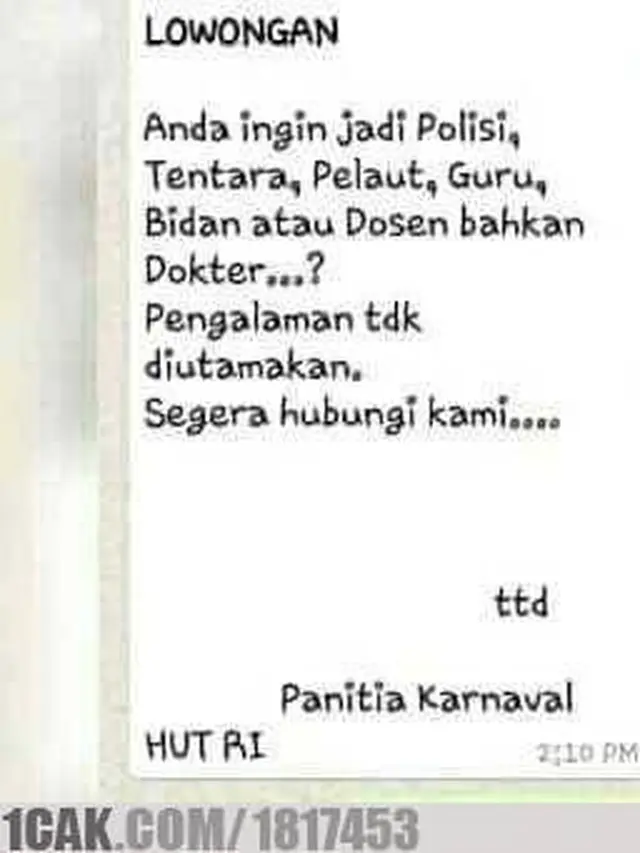 6 Meme Kocak Lowongan Kerja Ini Bikin Senyum Nyengir