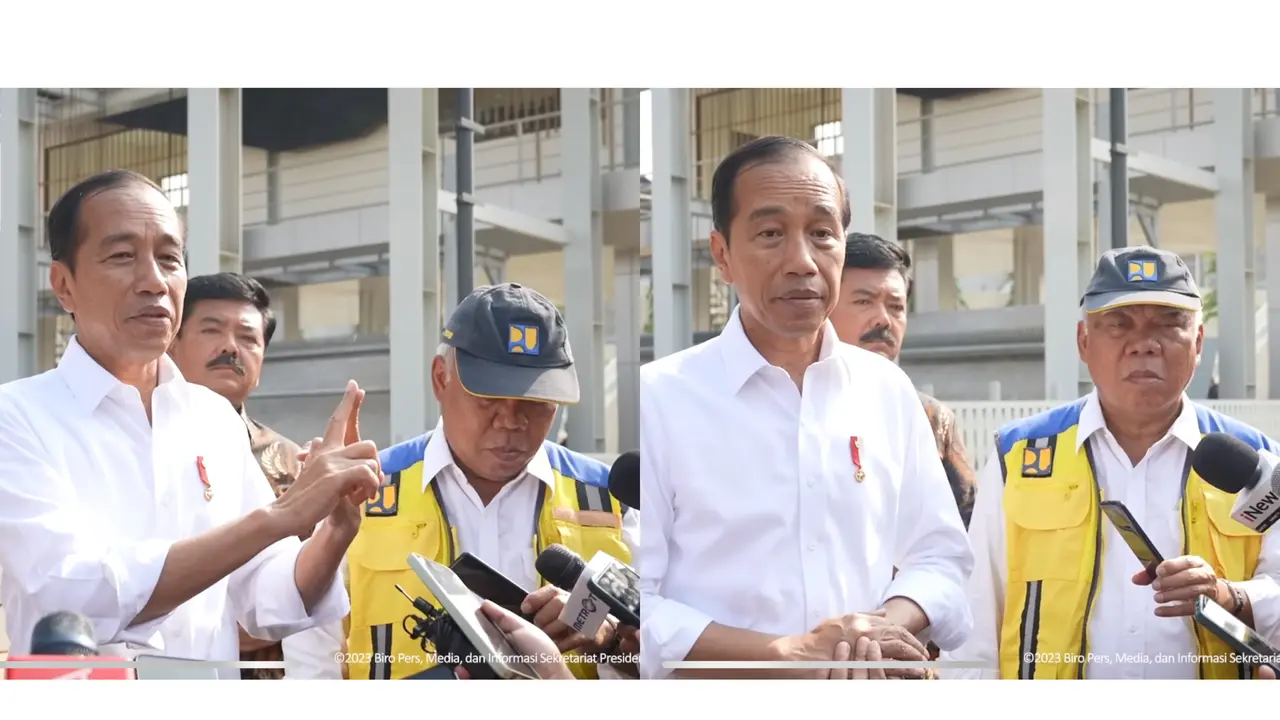 Menteri Basuki Jadi Wartawan Viral