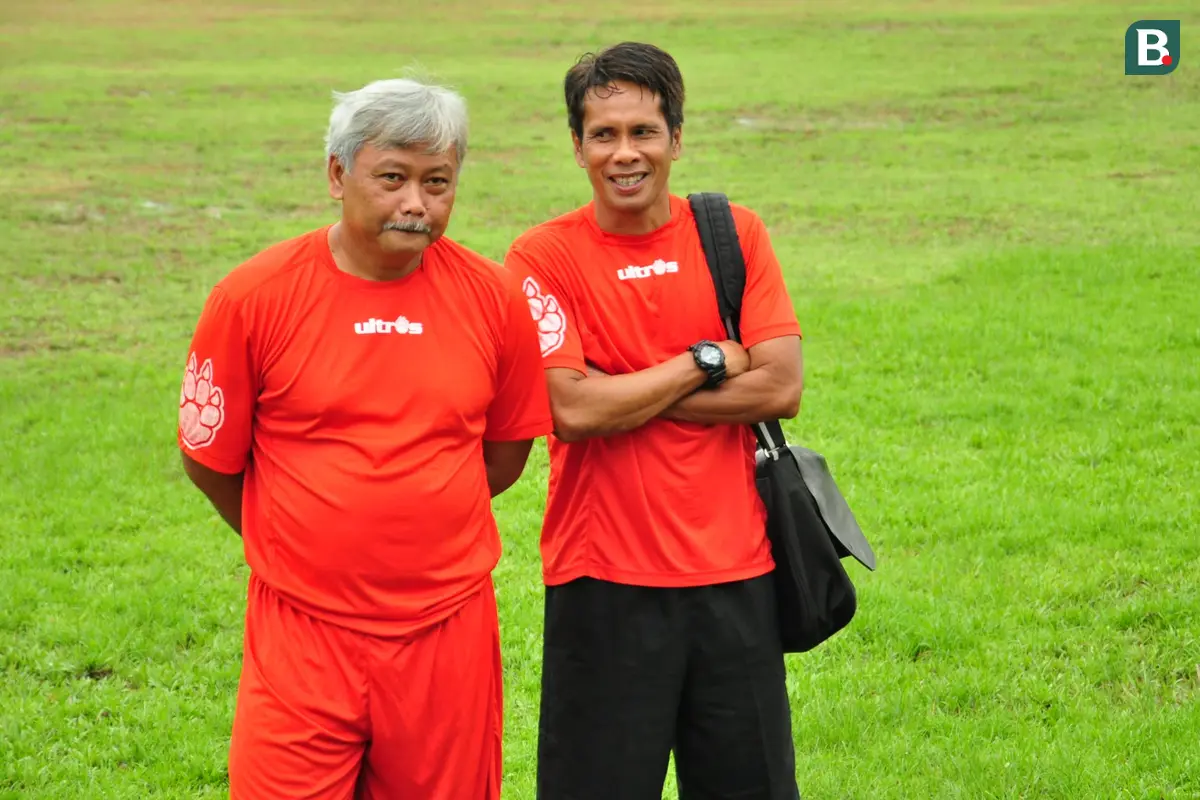 I Made Pasek Wijaya (kanan) bersama almarhum Satia Bagdja