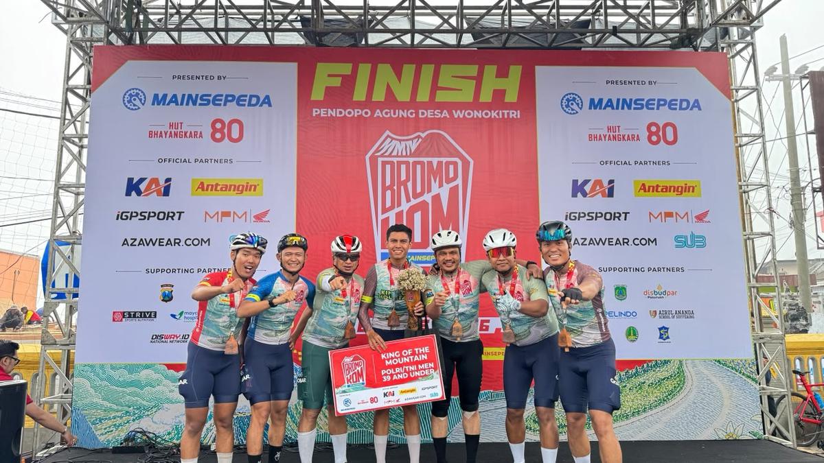Bripda Ade Kalahkan Atlet Sepeda 14 Negara di Jalur Ekstrem Bromo