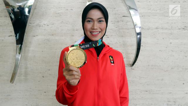 Usai Raih Medali Emas, Defia Rosmaniar Sambangi SCTV