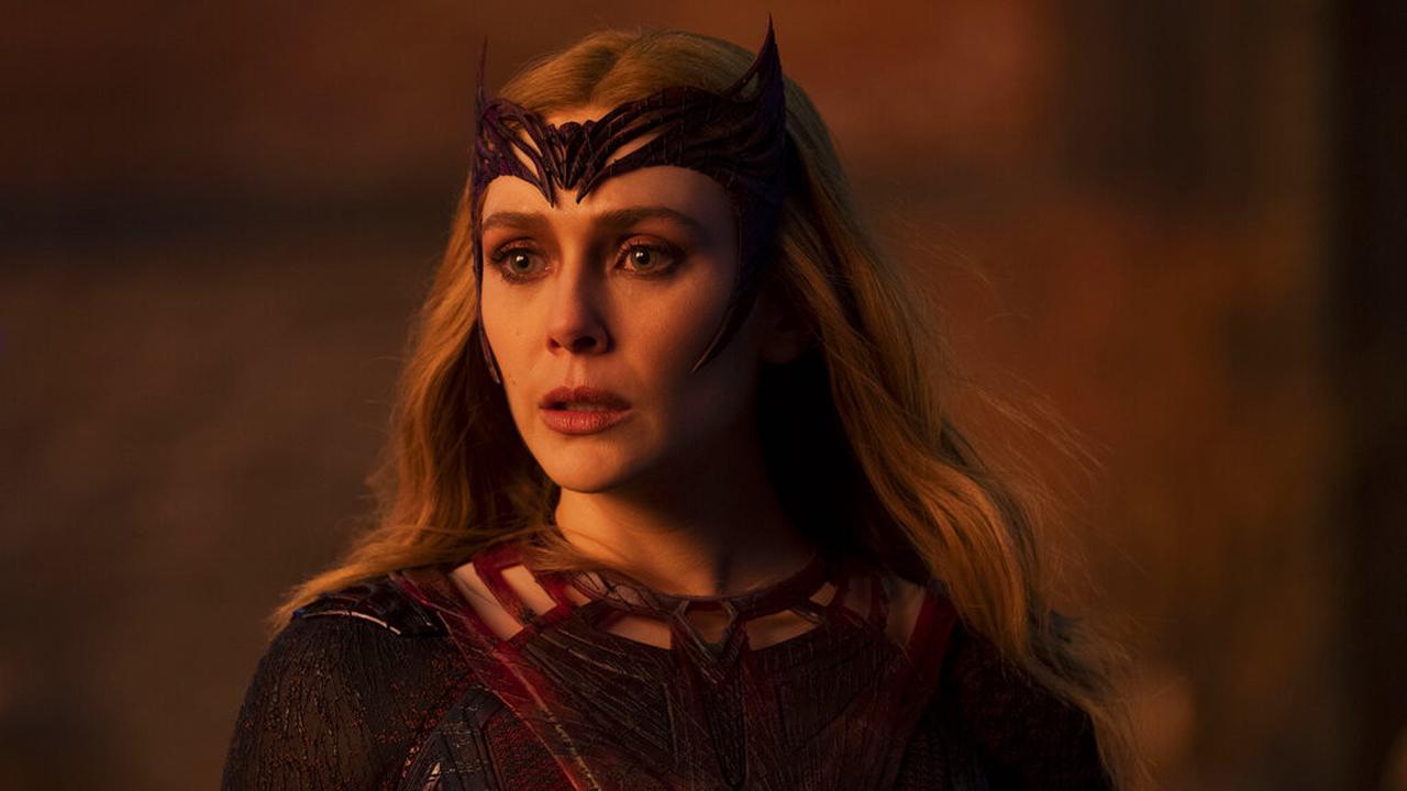 Elizabeth Olsen dalam Doctor Strange in the Multiverse of Madness. (Marvel Studios via AP)