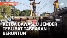 Libatkan Ketua Bawaslu Jember, Kecelakaan Mobil Telan 2 Korban Jiwa