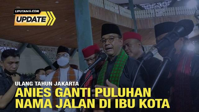 Gubernur DKI Jakarta Anies Baswedan telah mengubah 22 nama jalan di wilayah DKI Jakarta, Senin, 20 Juni 2022. Puluhan nama jalan itu diambil dari para tokoh-tokoh Betawi, seperti komedian Mpok Nori dan Haji Bokir.