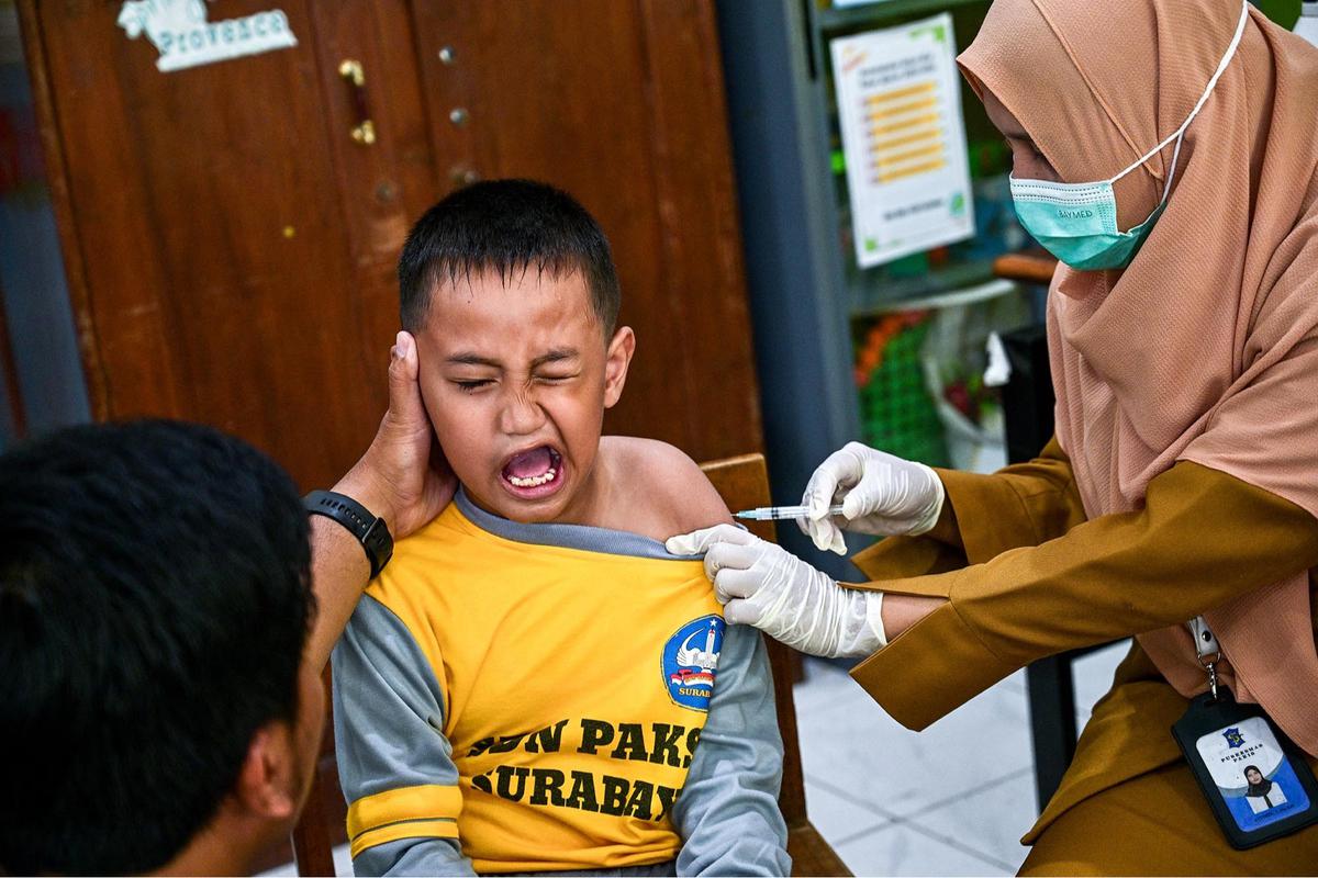 FOTO: Antusias Murid SDN Pakis Satu saat Pelaksanaan BIAS