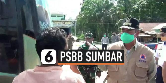 VIDEO: Razia PSBB, Wagub Sumatera Barat Cegat Bus Antar Kota