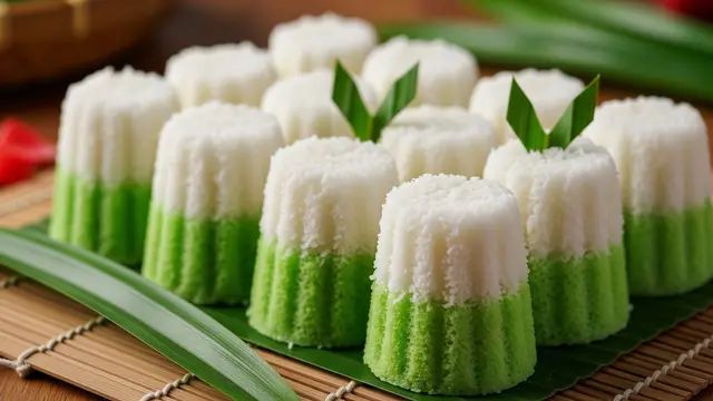 Cara Bikin Putu Ayu Takaran Gelas. [Foto: Gemini]