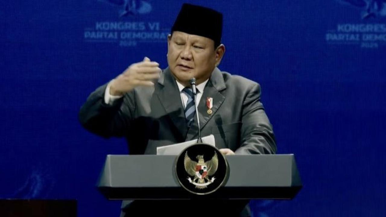 VIDEO: Prabowo di Kongres Demokrat, Pecah Roasting Bahlil sampai Singgung Indonesia Gelap