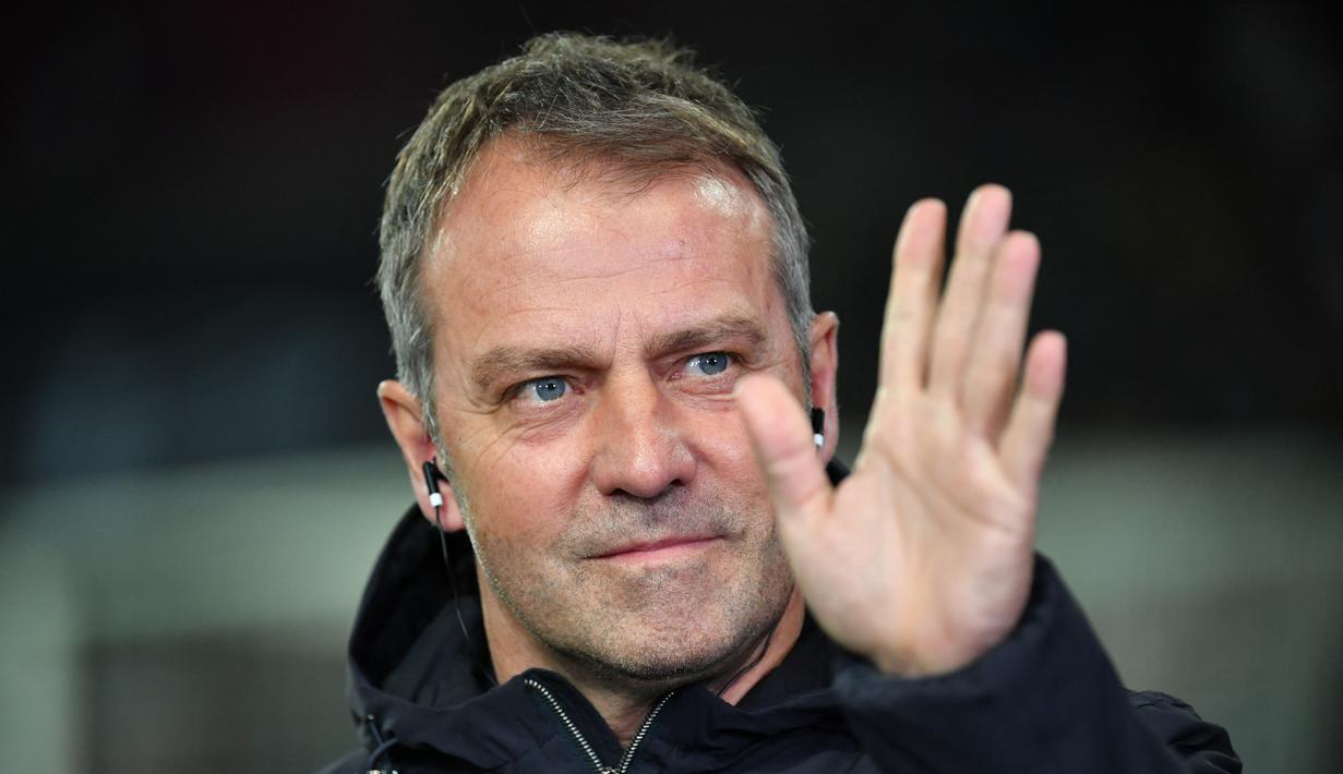 Hansi Flick hampir pasti akan jadi pindah ke Barcelona sebagai pengganti bagi Xavi Hernandez. (UWE KRAFT / AFP)
