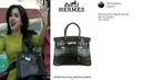 Dalam sebuah kesempatan, Syahrini terlihat menggunakan tas merek Hermes. Tas warna hitam ini berharga Rp 572.000.000. (Foto: instagram.com/fashionsyahrini)