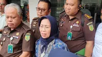 etua Dewan Pers, Ninik Rahayu, di Gedung Pusat Penerangan Kejaksaan Agung (Kejagung) RI, Rabu (24/7/2024). (Tim News).