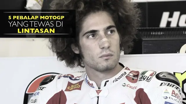 Video listikal 5 pebalap MotoGP yang meninggal dunia setelah kecelakaan hebat di lintasan balap
