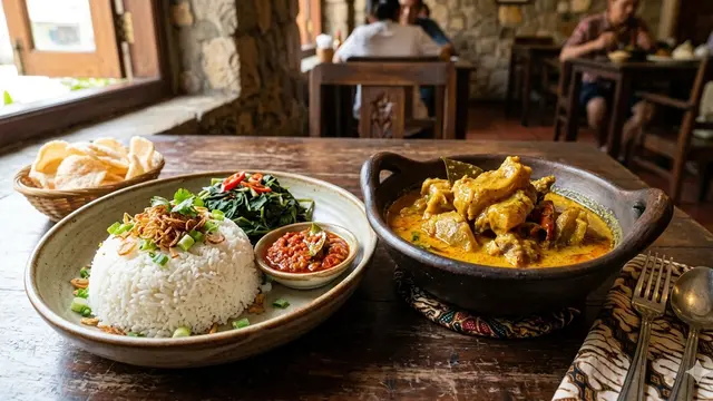 Gulai tunjang padang (Foto: Gemini AI)