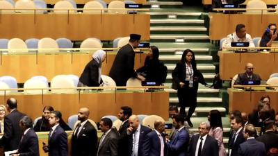 PM Israel Netanyahu Naik Mimbar, Delegasi Indonesia Walk Out di Sidang PBB